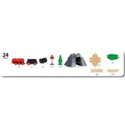 BRIO World Togbane - Damplokomotiv togbane 36017