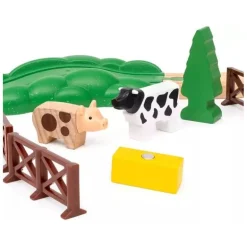 BRIO World Togbane m/ mektig rødt tog 71x50cm 36029
