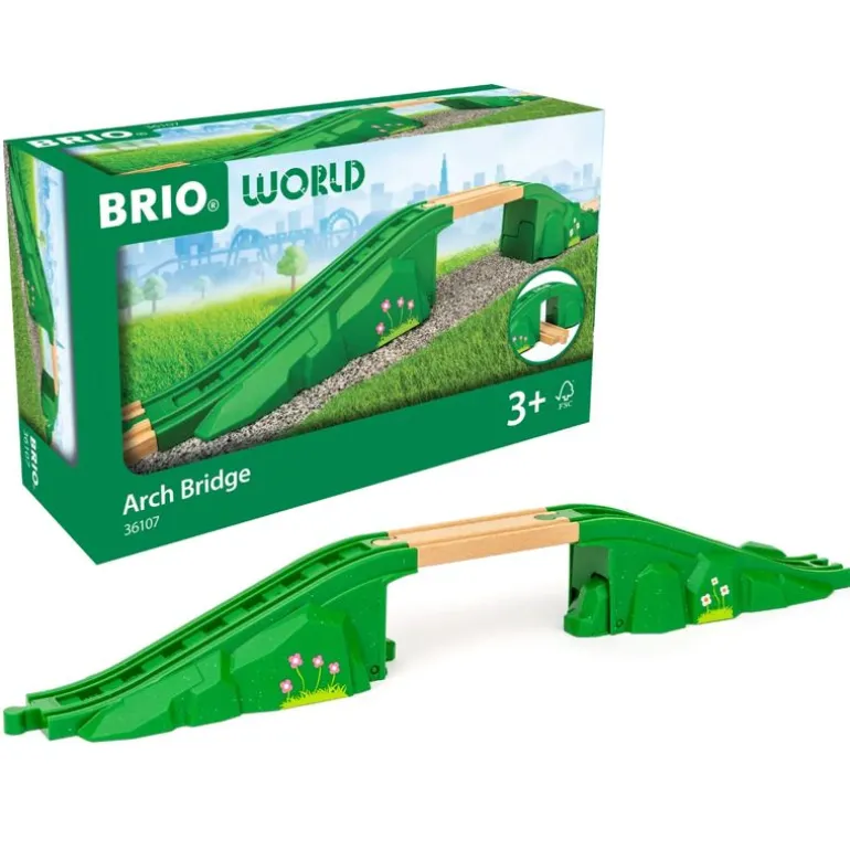 BRIO World Togbane Tilbehør - Buet Bro