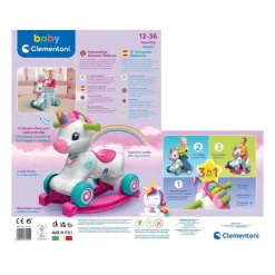 Clementoni Baby Enhjørning Gyngehest/Gåbil