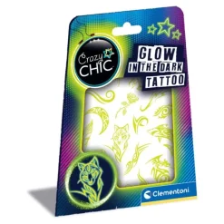 Clementoni Crazy Chic - Glow in the dark Tatovering