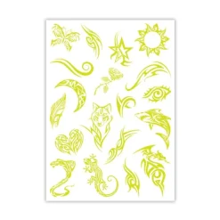 Clementoni Crazy Chic - Glow in the dark Tatovering