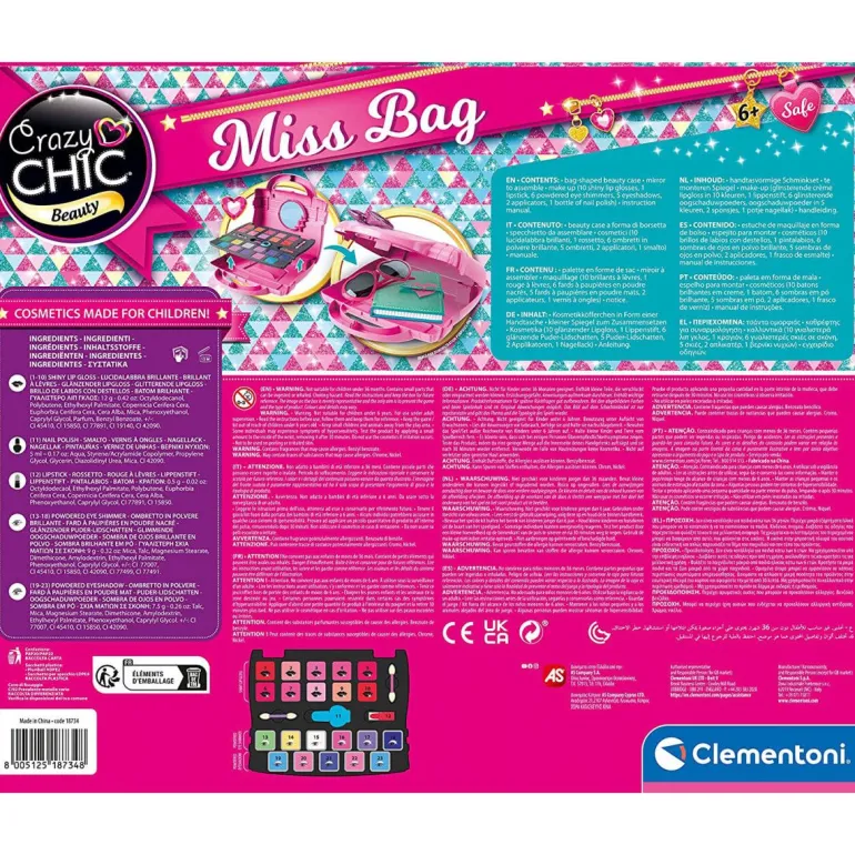 Clementoni Crazy Chic - Miss bag sminkekoffert