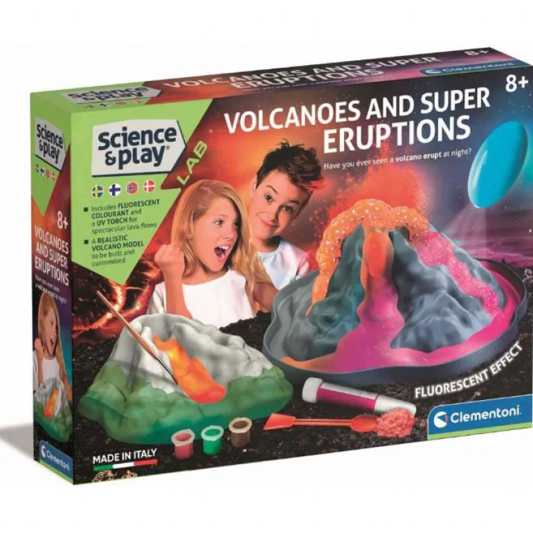 Clementoni Eksperiment - Vulkaner og Superutbrudd vitenskapssett
