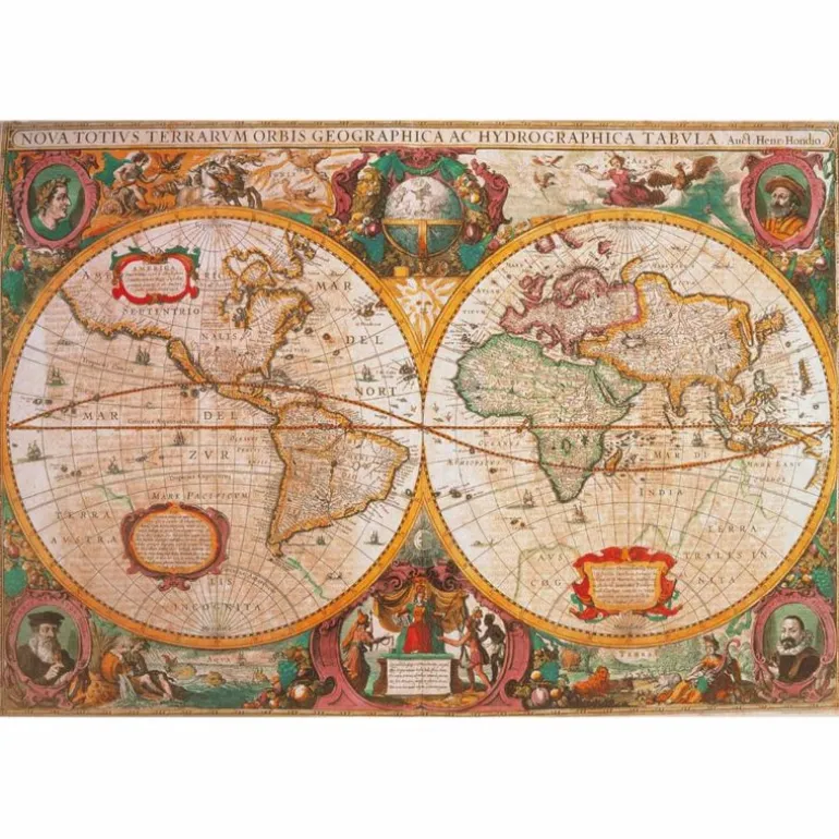 Clementoni Puslespill 1000 Brikker - Old Map