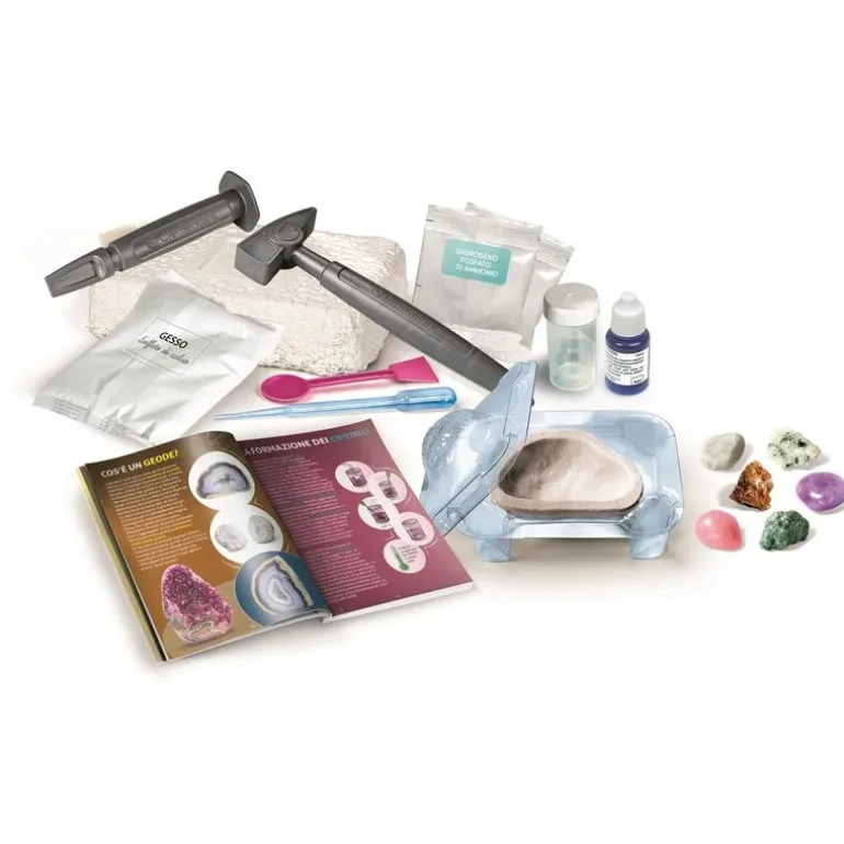 Clementoni Science & Play LAB Eksperimentsett: Mineraler og Geoder