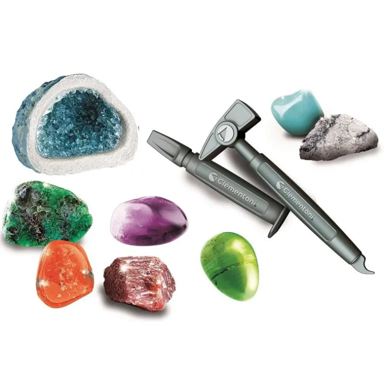 Clementoni Science & Play LAB Eksperimentsett: Mineraler og Geoder