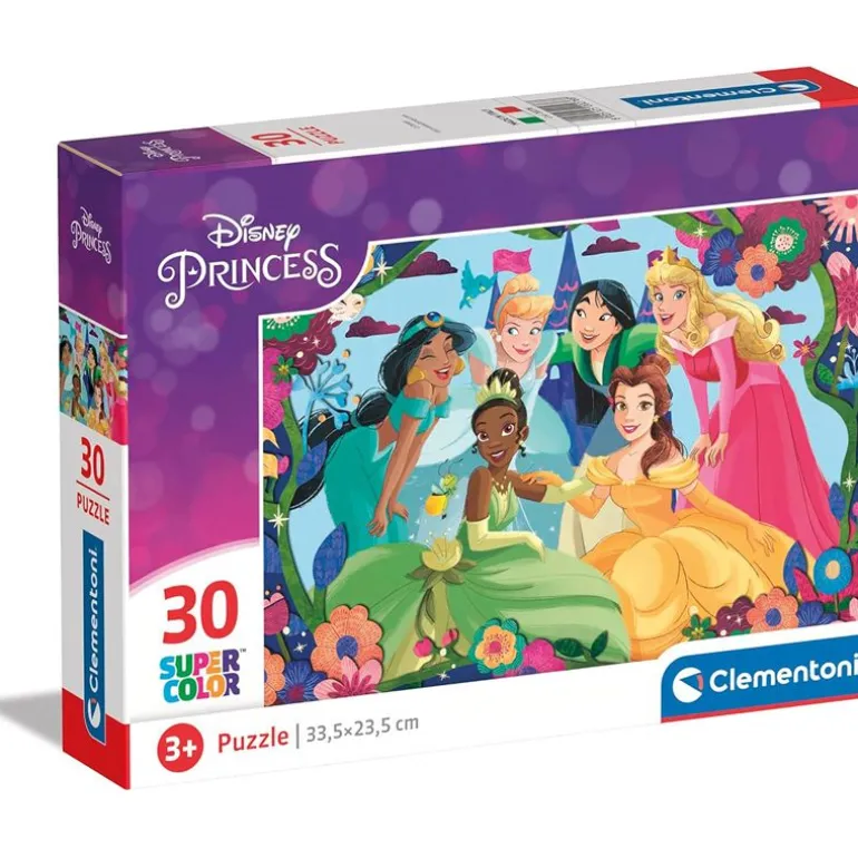 Clementoni Super Color Puslespill 30 Brikker - Disney Princess