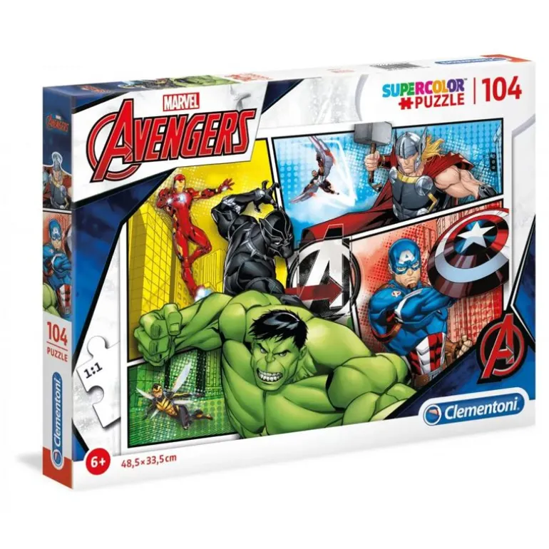 Clementoni Super Color Puslespill 104 Brikker - Marvel: Avengers