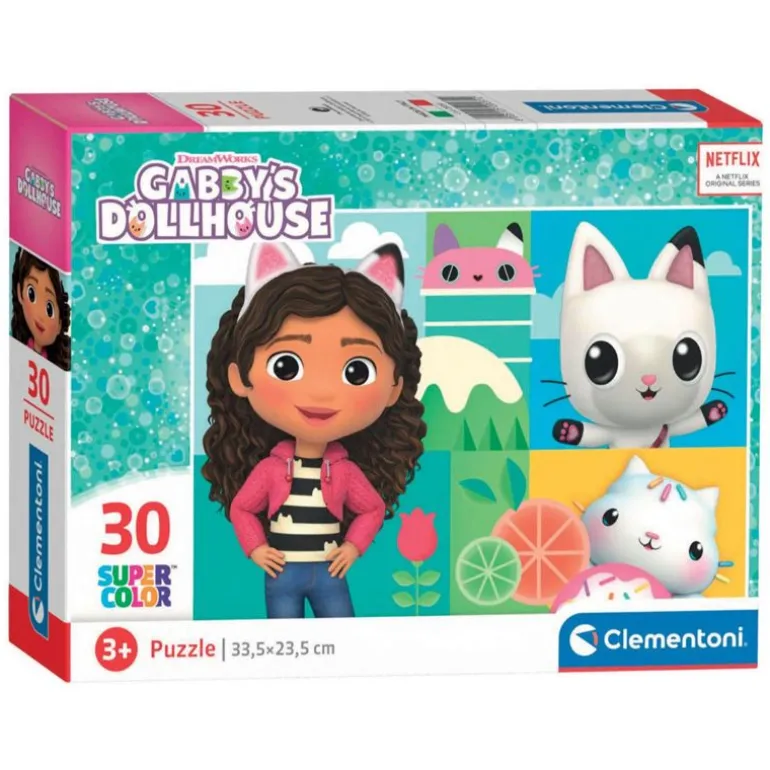 Clementoni Super Color Puslespill 30 Brikker - Gabby's Dollhouse