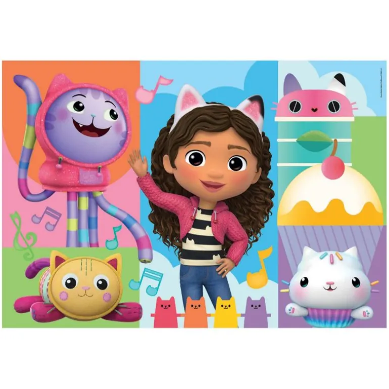 Clementoni Super Color Puslespill 2x60 Brikker - Gabby’s Dollhouse