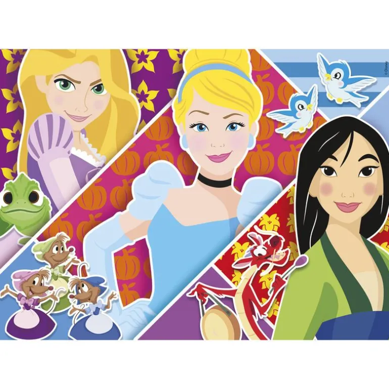 Clementoni Super Color Puslespill 2x20 Brikker - Disney Princess