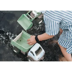 Dantoy BIO Plast Traktor m/ grabb 30cm - Blå