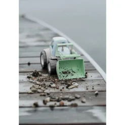 Dantoy BIO Plast Traktor m/ grabb 30cm - Blå