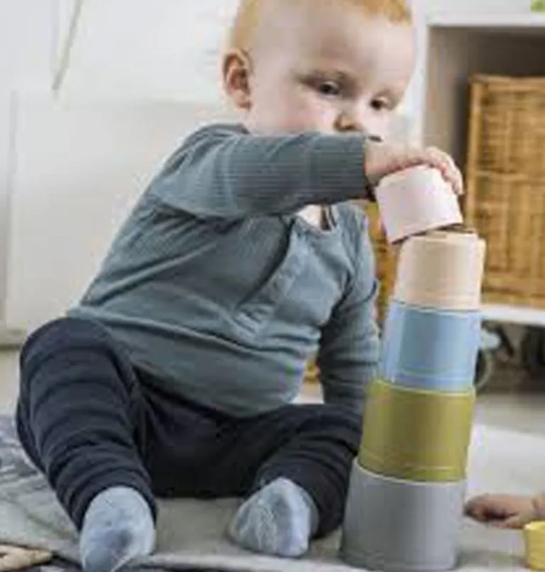 Dantoy BIO Tiny Stabletårn -7 deler fra 1 år