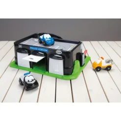 Dantoy Classic FunCars Politistasjon m/ 3 lekebiler