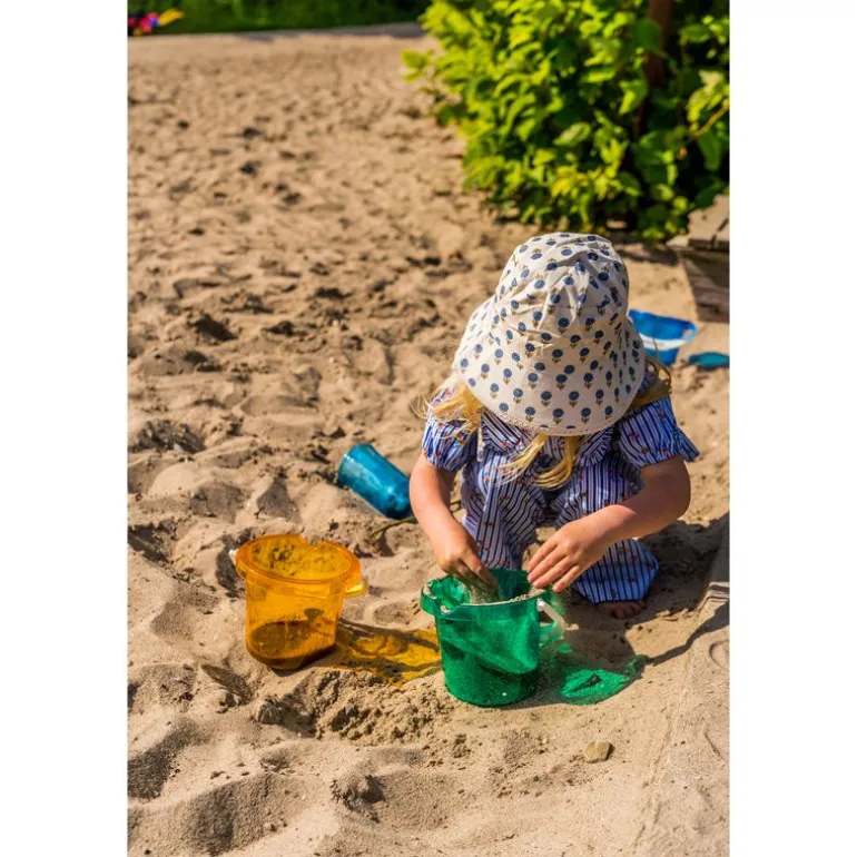 Dantoy Classic Gjennomsiktig Bøtte m/ helletut 13,5cm - Oransje