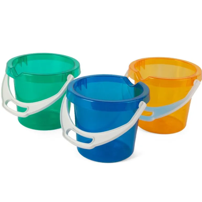 Dantoy Classic Gjennomsiktig Bøtte m/ helletut 13,5cm - Blå