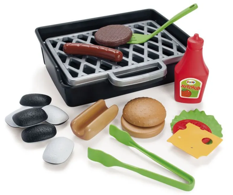 Dantoy Lekegrill med Pølse og hamburger**