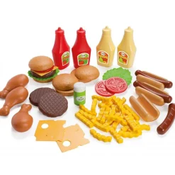 Dantoy Lekemat 56 Deler - Stort Grillmatsett