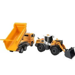 Dickie Toys Arbeidsbiler - Lastebil og dumper med lyd og lys