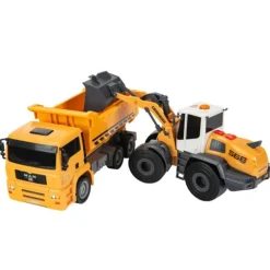 Dickie Toys Arbeidsbiler - Lastebil og dumper med lyd og lys