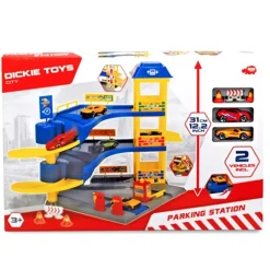 Dickie Toys City Parkeringshus 3 Etasjer m/ lekebiler 31cm