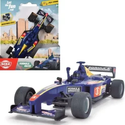 Dickie Toys Formel 1 Racerbil blå med opptrekksfunksjon
