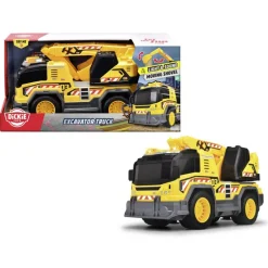 Dickie Toys Lastebil m/ gravemaskin 30cm