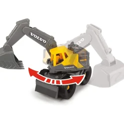 Dickie Toys Lastebil med gravemaskin og hjullaster 70 cm