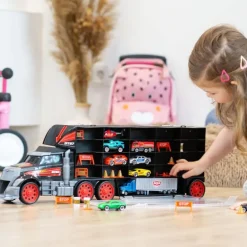 Dickie Toys Lastebilkoffert 62 cm med 9 lekebiler