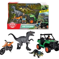 Dickie Toys Lekebil m/ dinosaur figurer - Dino Explorer