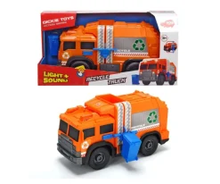 Dickie Toys Lekebil m/ lyd og lys 30cm - Søppelbil