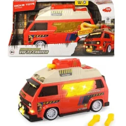 Dickie Toys Lekebil m/ lyd og lys - Volkswagen T3 Camper