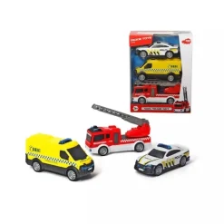 Dickie Toys Norsk SOS Team Lekebilsett - Utrykningskjøretøy