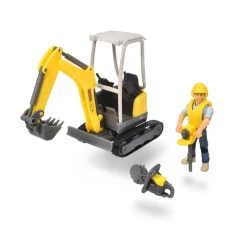 Dickie Toys Playlife - Gravemaskin med figur