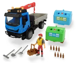 Dickie Toys Playlife - Søppelbil lekesett med containere