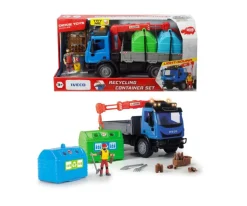 Dickie Toys Playlife - Søppelbil lekesett med containere