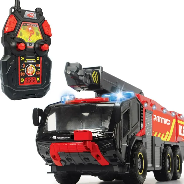 Dickie Toys Radiostyrt bil - Flyplassbrannbil 60 cm med vannkanon