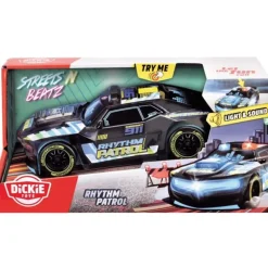 Dickie Toys Streets N Beatz Politibil m/ musikk og lys 20cm - Rythm Patrol