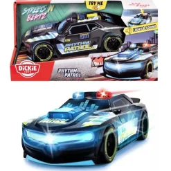 Dickie Toys Streets N Beatz Politibil m/ musikk og lys 20cm - Rythm Patrol