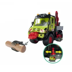 Dickie Toys Unimog Tømmerbil 50 cm med lyd og lys og elektrisk vinsj