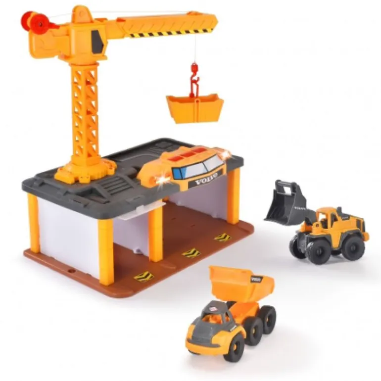 Dickie Toys Volvo Anleggsplass Lekesett m/ lyd og lys