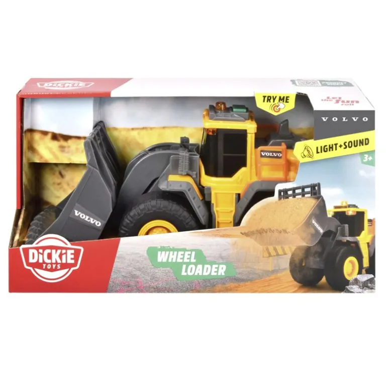 Dickie Toys Volvo Hjullaster m/ lys og lyd 23cm