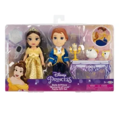 Disney 100 år Figursett m/ tilbehør 15cm - Belle og Prinsen