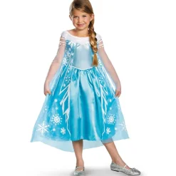 Disney Frost Elsa Deluxe Kostyme 5-6 år (109-123 cm)