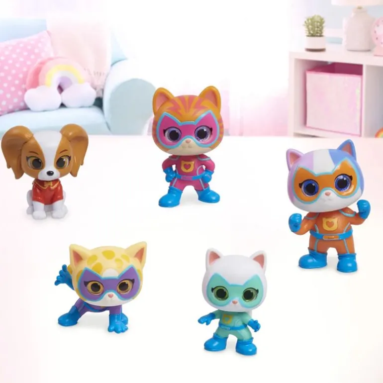 Disney Jr. SuperKattungene Figursett 7,5cm - Hero Squad