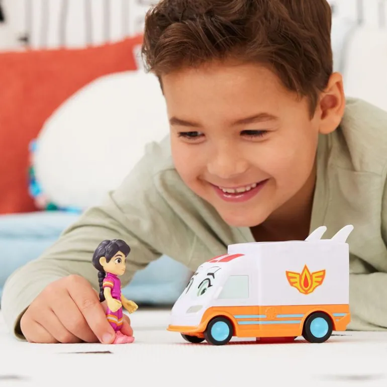 Disney Junior Firebuds Figur 10cm - Violet og Axl