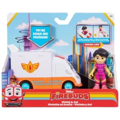 Disney Junior Firebuds Figur 10cm - Violet og Axl