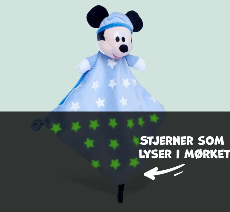 Disney Mikke Mus Koseklut 32cm - Sov Godt Mikke Mus fra 0 år